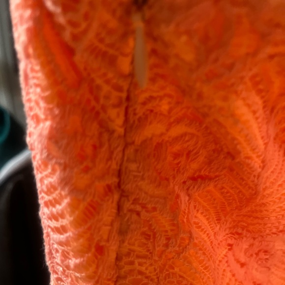 Freebird Elegant Coral Lace Women's Skirt - Picture 4 of 7